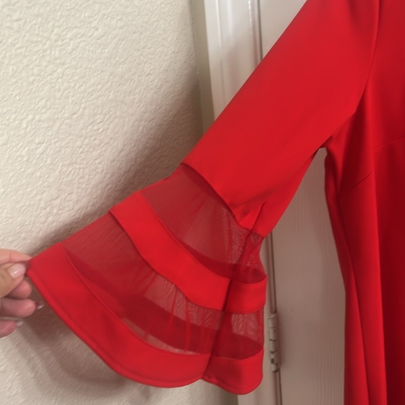 Red Dress by Sandra Darren size 14 - Picture 2 of 4